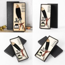 골드펄 깃털펜 만년필 세트 블랙 만년필펜 만년필선물