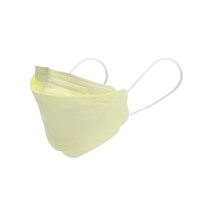 숨쉬기 편한 4중차단 1회용 국내산 컬러 다방 마스크 10매, 3D 삼단, 레몬