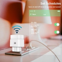 스마트 플러그 스위치 콘센트가리개 diyTuya-EU 와이파이 스마트 소켓 플러그 15A 콘센트 전원 모니터 타, 01 1 PC