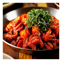 한정 쭈꾸미사령부 쭈꾸미볶음 350g X 4팩 / 야식 안주 매콤 144813, 4개