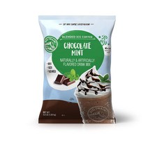 빅트레인 블렌드 아이스 커피 초코 민트 파우더 믹스 3.5Lb(1.59kg) Big Train Blended Ice Coffee Chocolate Mint Powdered Mix, 1개