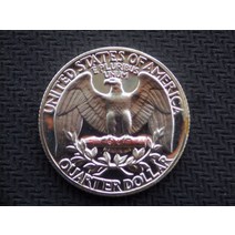 프루프 미국 1964 워싱턴 25센트 프루프 은화 기념주화 희귀동전 지폐 행운의상징