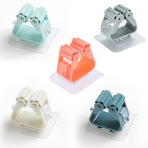 다용도 봉걸이 청소도구 대걸레 밀대 막대걸레 훅 거치대 부착식 봉정리, 핑크