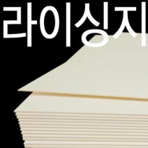 라이싱지2절 1합(2P) 20장 흰색 로얄보드 라이싱보드, 2절