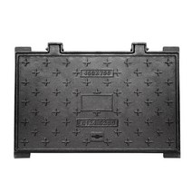 사각 주철 맨홀 덮개 커버 뚜껑 하수구 개구부 배수구, 400X600 B125
