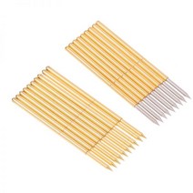 테스트 프로브 포고 핀 소켓 컨택트 리셉터클 전자회로P100-B1 PA100-B1 스프링 도구 33.35mm 직경 1.36mm 니들 팁 0.99mm 핀 10 개, 금