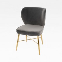 CEG-616 벨벳방석 스텐 암체어, 핑크