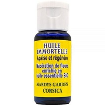 커리플랜트 오일 15ml. 코르시카산 유기농 커리플랜트 에센셜 오일과 함께 사용할 수 있는 유기농 꽃.