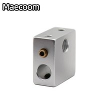 MK7 MK8 프린트 헤드용 알루미늄 히터 블록 핫 엔드 히팅 20x20x10 20x20x10mm 3D 프린터 Anet a6 a8 i3 용, [01] 2pcs, [02] type B