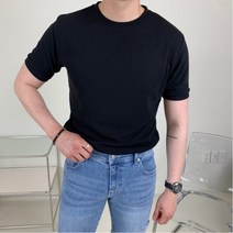 데일리 스판 머슬핏 티셔츠