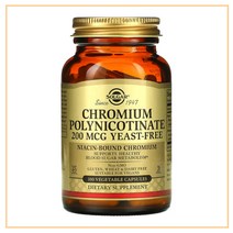 솔가 Solgar 크롬 폴리니코티네이트 200mcg 100베지캡슐, 1개, 기본
