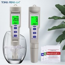 분석 장비 측정기 계측기 4 in1 PH/TDS/EC/TEMP Meter 수족관 수영장 식수 모니터 용 수질 PH 테스터 Pen Acid Base Measuring Tool, CHINA