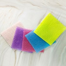 충격완화 뽁뽁이 안전봉투 20x20 컬러 하트 에어캡_1P, 핑크1P