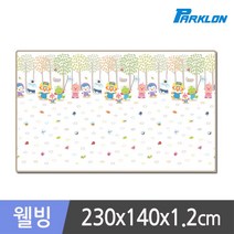 생활공작소 뽀로로벅스 웰빙 놀이방매트 230x140x1.2cm, 생활공작소365쿠팡 벅스230x1.2