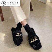애슬릿 애슬릿 여성 체인 버클 포인트 데일리 실내 슬리퍼
