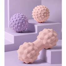장요근마사지 근막이완 땅콩볼 라크로스볼 돌기마사지, 더블, 핑크, 1개
