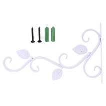 유럽 ​​스타일 벽 교수형 화분 지원 브래킷 후크 아이언 걸레 발코니 가정 장식, 하얀색