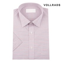 폴라츠 VOLLRADS 남성 반팔 반소매 일반핏 솔리드 체크 스트라이프 정장셔츠 캐주얼셔츠 남방셔츠