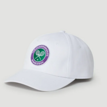 윔블던 WIMBLEDON 챔피언십 로고 테니스 모자 [정품], 그레이