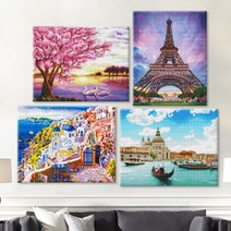 DIY 보석십자수 풍경 시리즈 40*50cm K42. 행운을 부르는 나무, 1개