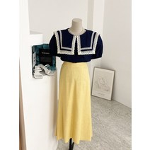 허니제이 / 하이브 린넨 뒷밴딩 A라인 롱 스커트 (7color)