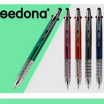 세도나 멀티5 in 1 니들터치펜(볼펜3색+샤프+터치펜), 오렌지, 본상품선택