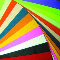 대진교육 4절 부직포 1봉(10장) 낱장 칼라별, 21.연밤색