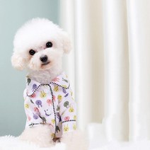 일월전빵 강아지 리얼 파자마 셔츠 잠옷, 젤리래빗