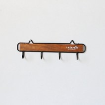 써니코스트 미니 나무 벽옷걸이, 브라운, 1개