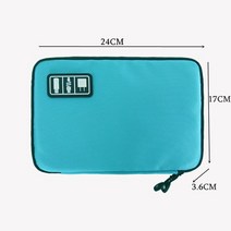 전자올겐 휴대용 USB 가제트 케이블 정리 방수 가방 디지털 전자 데이터 라인, 02 A-Blue