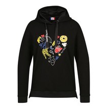 까스텔바작 여성 스트레치 아트웍 후드 티셔츠 BGASTS503BK