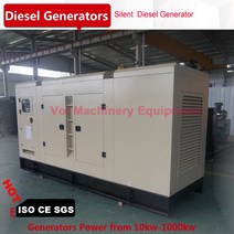 디젤 발전기 Weichai 엔진 자동 전환 스위치 ATS 삼상단상 방음 발전기 200kw, 한개옵션0