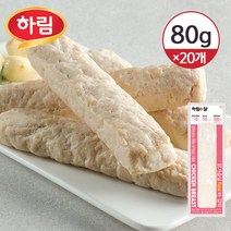 [냉동] 하림이닭 닭가슴살 리얼바 갈릭 80g 20개