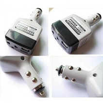 차량용 인버터 인버트 자동차 인버터 자동차 전원 인버터 변환기 휴대용 DC 12V/24V ~ AC 220V USB 자동차, 한개옵션0