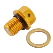 CNC 오일 드레인 플러그 볼트 혼다 XR50R CRF50F CR125R CRF250L/M 랠리 XR400 XR600R, 04 gold