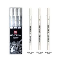 사쿠라 화이트 겔리롤 3본세트 젤리롤 GELLY ROLL, dvc 본상품선택