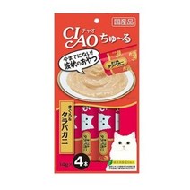 이나바 고양이 챠오츄르 간식, 참치+게맛살, 56g, 12팩
