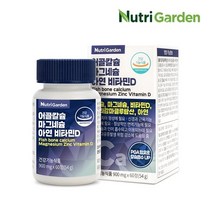 뉴트리가든 어골칼슘 마그네슘 아연 비타민D 칼마디 900mg x 60정, 2개