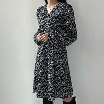 나야홍 / 빅사이즈 203 플라워브이랩원피스 DCRG650