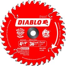 푸레우드 원형톱날 Freud D0436X Diablo 4.3/8 Inch 36 Tooth ATB Cordless Trim Saw Blade