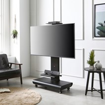 HTR-1200 HTR-1600 (색상: 화이트 / 블랙) 이동형TV장식장 TV거치대 -한일장식장 -, HTR-1200블랙(후면보관대포함)