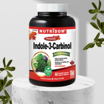 캐나다 뉴트리돔 인돌3카비놀 고농축 양배추 브로콜리 여성 여자 영양제 60캡슐, 60정, 1개