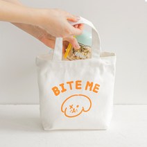 바잇미 강아지 산책가방 미니 에코백, 오렌지