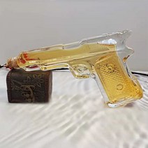 위스키 보틀 양주 디스펜서 구씨 휴대용 술병 건형 디켄터 피스톨형 병 음료 세트 건형 디켄터 드링크 세트