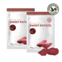 산과들에 자색고구마칩 500g 2봉 바른간식, 2개입