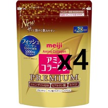메이지 아미노 콜라겐 프리미엄 파우더 196g x4개 배송ems무료