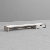 데스커 1000폭 고속 무선 충전 USB 허브 모니터 받침대 (듀얼형) DSABPA1000, 화이트