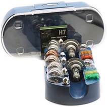 LIGHTWORLD24 자동차 H7 조명 퓨즈 세트 12V 30개 자동차 램프 전구 브레이크 라이트 자동차 램프 상자 램프 교체 상자-37750, H4 교체용 전구 BOX