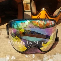 스쿠터 킥보드 오토바이 바이크 경량 헬멧 레트로 버블 쉴드 바이저 렌즈 안경 맞는 벨 모토3로열슈에이 p-제로심슨 고글 윈드실드 30, M, 협력사, M003-REVO