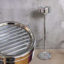 [베스트데코] 심플 스탠드 재털이 실버/블랙, 심플 스탠드 재털이_실버